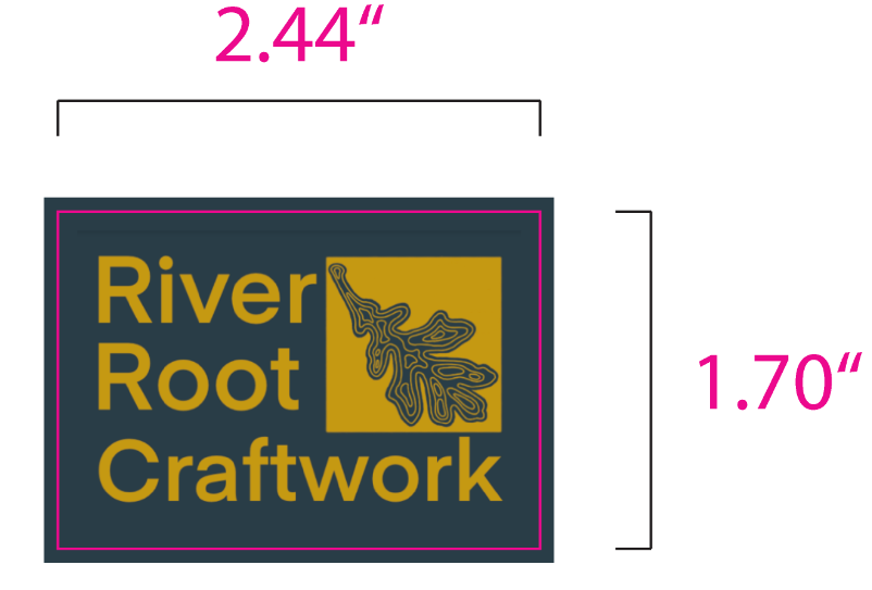 River Root Craftwork Classic Logo Sticker